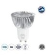 GLOBOSTAR® TRIBOO 76030 Σποτ GU10 MR16 LED 3W 300lm 45° AC 220-240V IP20 Ψυχρό Λευκό 6000K - Μ5 x Π5 x Υ5.5cm - 3 Χρόνια Εγγύηση